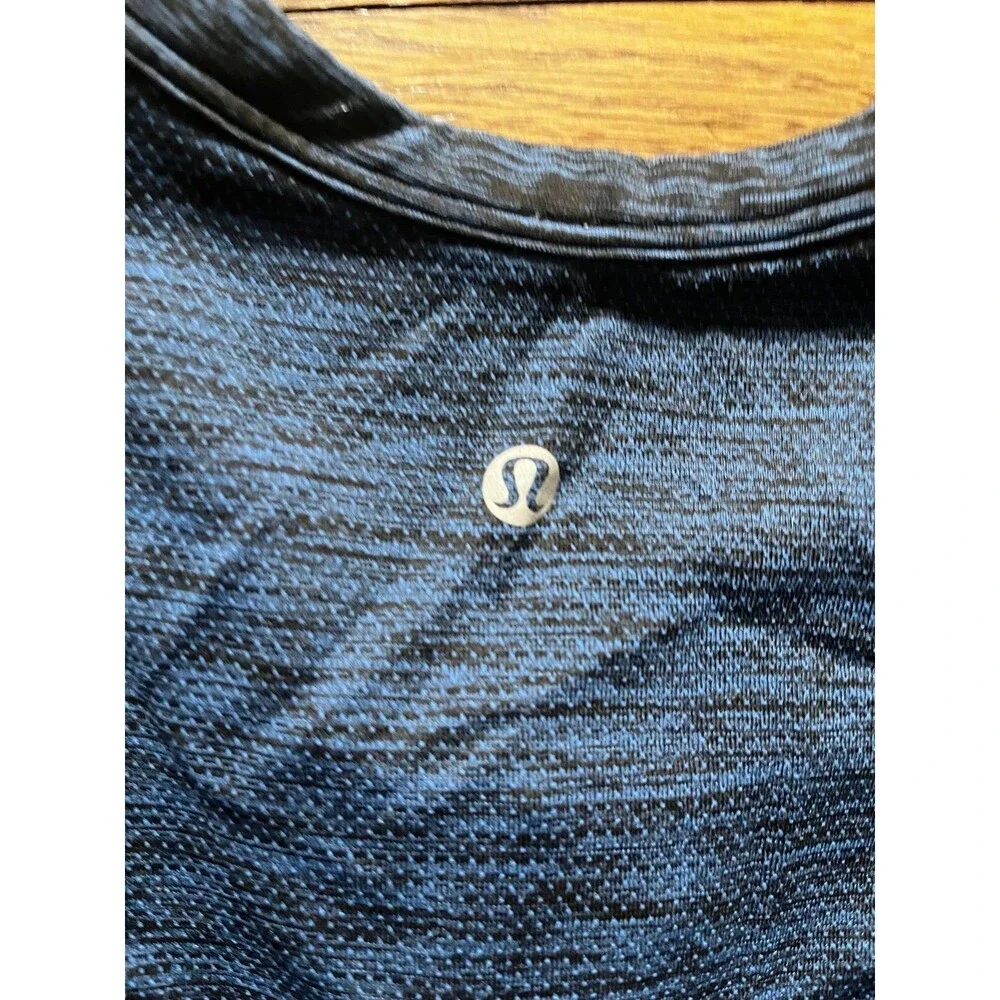 Men’s Lululemon Henley metal vent tech Long sleeve Navy Blue sz L - Picture 3 of 8
